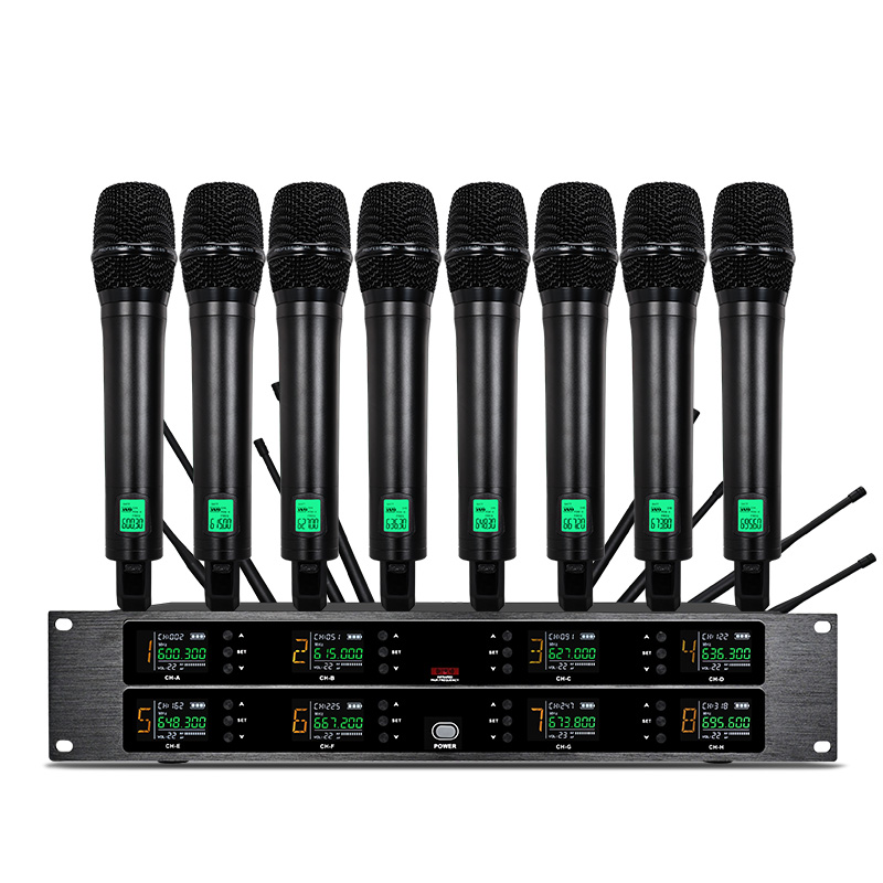 Shure Mic Sm58 - Профессиональный беспроводной микрофон UHF, 8-канальный, с